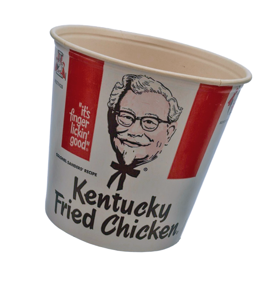 THE KFC BUCKET USED TO POUR THE FIRST STORM BOWLING BALL